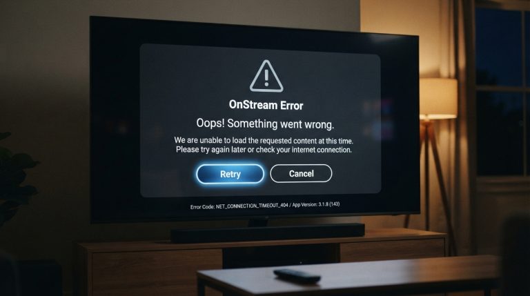 How to Fix OnStream “Something Went Wrong” Error
